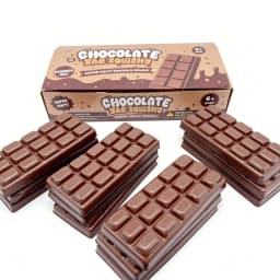 12pcs/box Case Chocolate Butter Stick & Chocolate Bar Squishy Toy Slow Rising PU Stress Relief Decompression Fidget for Adults