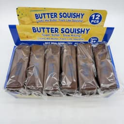 12pcs/box Case Chocolate Butter Stick & Chocolate Bar Squishy Toy Slow Rising PU Stress Relief Decompression Fidget for Adults