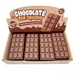 12pcs/box Case Chocolate Butter Stick & Chocolate Bar Squishy Toy Slow Rising PU Stress Relief Decompression Fidget for Adults