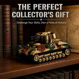 1:28 Heavy Tank Building Toys Armored Vehicle MOC Blocks Sets With Soldier Figures Creative Toys Brick Holiday Gifts 1600+pcs