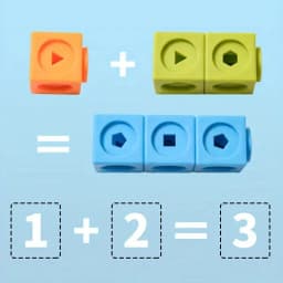Math link Cubes Set of 100 Cubes Math Manipulatives and Cubes for Kids Ages 5+ Back to School Preschool Classroom Supplies