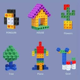 Math link Cubes Set of 100 Cubes Math Manipulatives and Cubes for Kids Ages 5+ Back to School Preschool Classroom Supplies