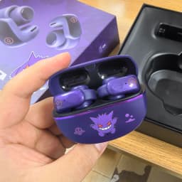 Anime Pokemon Gengar Figure Bluetooth Ear Clip Headset Hifi Stereo Wireless Sports Game Earbuds Long Battery Life Trendy Gifts