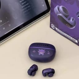 Anime Pokemon Gengar Figure Bluetooth Ear Clip Headset Hifi Stereo Wireless Sports Game Earbuds Long Battery Life Trendy Gifts