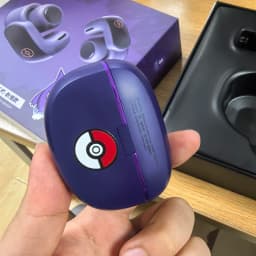Anime Pokemon Gengar Figure Bluetooth Ear Clip Headset Hifi Stereo Wireless Sports Game Earbuds Long Battery Life Trendy Gifts