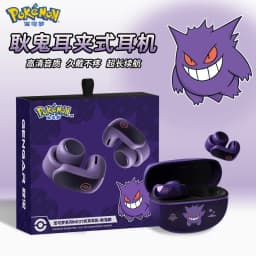 Anime Pokemon Gengar Figure Bluetooth Ear Clip Headset Hifi Stereo Wireless Sports Game Earbuds Long Battery Life Trendy Gifts