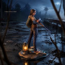 The Last of Us Ellie Figure, American Apocalyptic Ellie Doll, Game Peripheral Ornament Model Collection Gift
