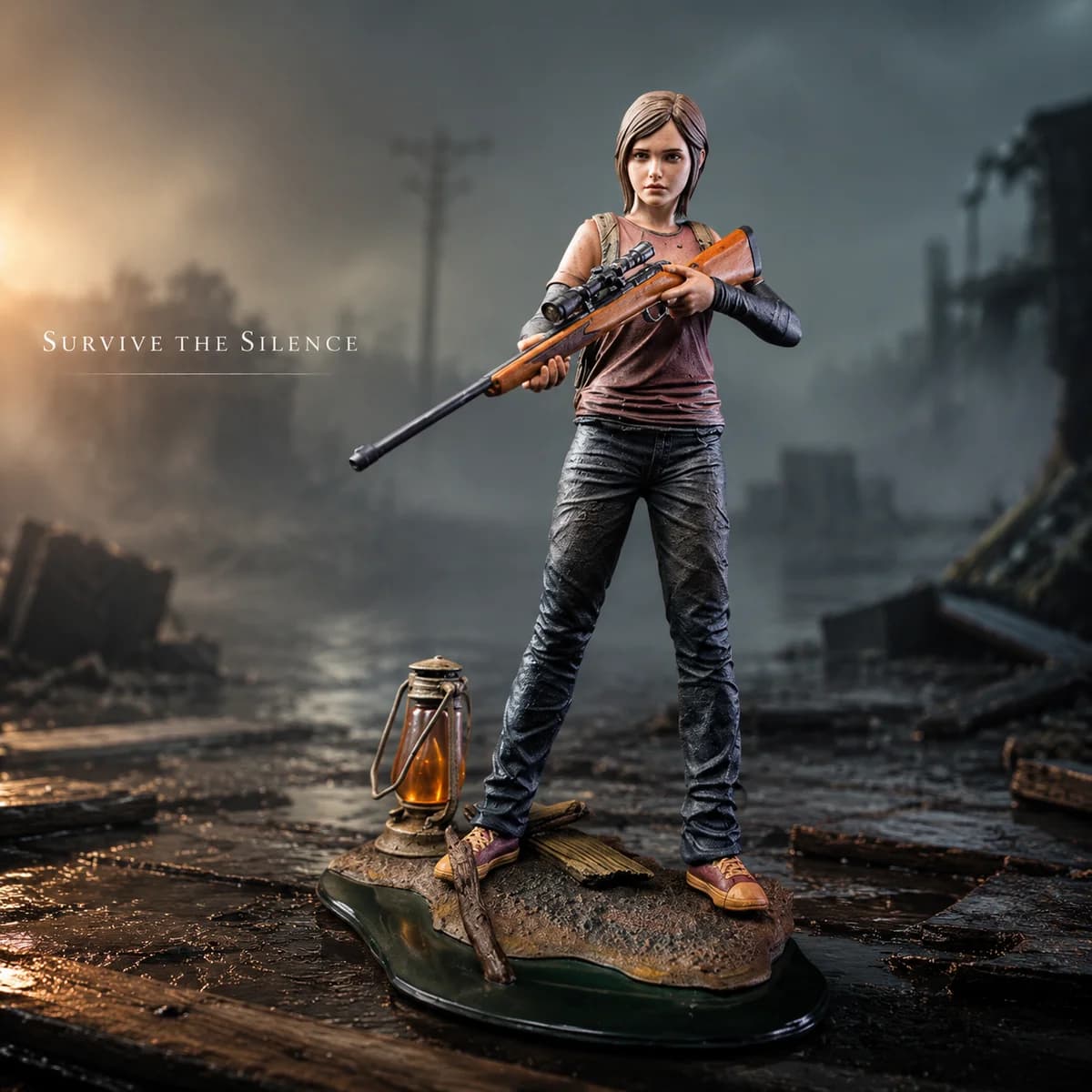 The Last of Us Ellie Figure, American Apocalyptic Ellie Doll, Game Peripheral Ornament Model Collection Gift