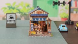 CUTEBEE Book Nook Kit DIY Wooden Doll House Miniature Model for Amazing Gifts Japanese Style