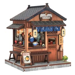 CUTEBEE Book Nook Kit DIY Wooden Doll House Miniature Model for Amazing Gifts Japanese Style