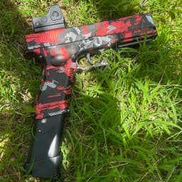 2026 New Model G17 Toy Gun Camouflage New Style with Electric and Manual Two-In-One Function, with 3.7V Lithium Battery and Charging Cable, Magazine and Bullets
