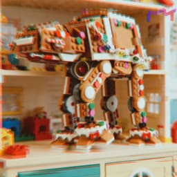 In Stock 2026 New Gingerbread At-at Walker With Figures Model Toys Diy Toys Building Blocks For Adults Christmas Birthday Gifts