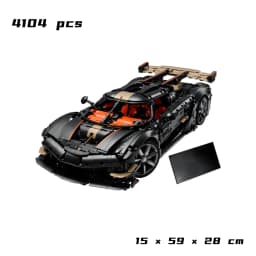 S S 2026 Model V8 Racing Car Supercar Hypercar Christmas Toy Gifts Moc Technical Vehicles Building Blocks 4104pcs Family Decor