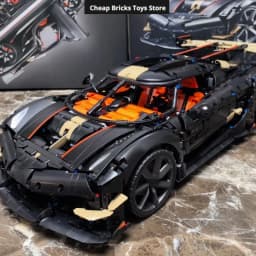 S S 2026 Model V8 Racing Car Supercar Hypercar Christmas Toy Gifts Moc Technical Vehicles Building Blocks 4104pcs Family Decor