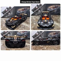 S S 2026 Model V8 Racing Car Supercar Hypercar Christmas Toy Gifts Moc Technical Vehicles Building Blocks 4104pcs Family Decor