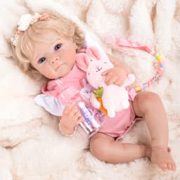 Reborn Reborn Baby Doll Painted Realistic Girl 48cm Silicone Body Can Take Bath, Shipped from Brazil