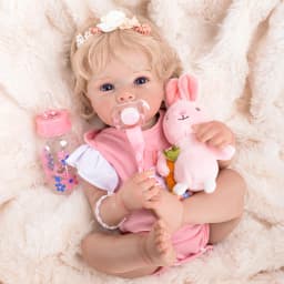 Reborn Reborn Baby Doll Painted Realistic Girl 48cm Silicone Body Can Take Bath, Shipped from Brazil