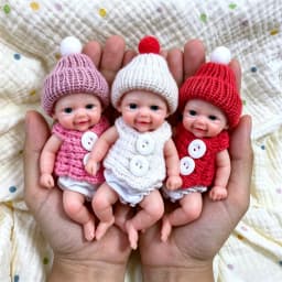 1Pc 6 Inch Full Body Silicone Reborn Doll Vivienne Lifelike Soft Solid Silicone Washable Doll Toy Birthday Gift