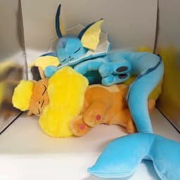 Vaporeon Plush New Eevee Evoli Sleep Plush Flareon Umbreon Peluche Sprigatito Stuffed Toys Cartoon Soft Doll Gift
