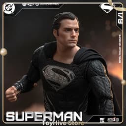 Original Fondjoy Black Superman 2.0 Figure Dc Zack Snyder'S Justice League Figures 1/9 Super Man Pvc Model Doll Joint Movable