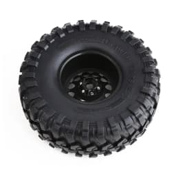 130mm Metal 2.2" Beadlock Wheel Rim Tire Set for 1/10 RC Crawler Car Axial SCX10 Wraith RR10 Capra Traxxas TRX4 YK4082 YK4083
