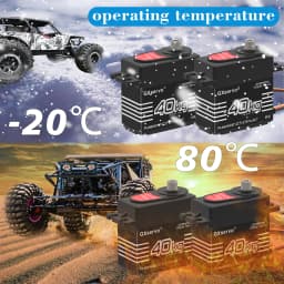 1pcs/2pcs 40kg Servo RC IP65 Waterproof 180/270 Degree Digital Servo for 1:8 1:10 TRX6 Scx10 RC Crawler Car Robot