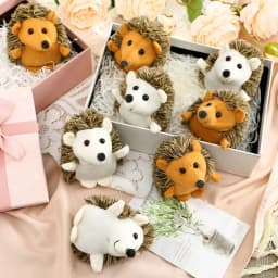 12-36Pcs Hedgehog Stuffed Animal Bulk Mini Hedgehog Toy Valentine's Day Small Stuffed Animals Party Favor Classroom School Gifts