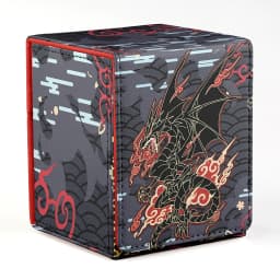 TCG Deck Box 100+ PU Windowed Single Deck PTCG DCG Tabletop Gametrading Cards Storage Box Free 35tp Shell Deck 2 Spacers 2 Dice