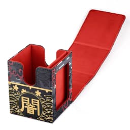 TCG Deck Box 100+ PU Windowed Single Deck PTCG DCG Tabletop Gametrading Cards Storage Box Free 35tp Shell Deck 2 Spacers 2 Dice