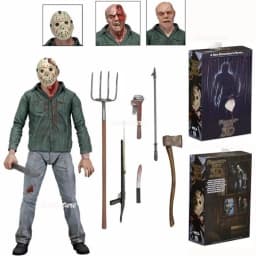 NECA Friday The 13th Jason Voorhees Ultimate 7 Inch Action Figure Horror Movie Collectible Halloween Gift For Fans With 3