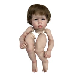 50CM/70CM Liam Bebe Reborn Doll Kits Handmade Painted/Unpainted Realistic Cute Newborn Doll Parts With Teeth Kit Bebé Reborn