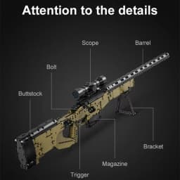 New City Technical Police Military Weapon Sniper Rifle Building Blocks AWM For Assault Rifle Brick Toy for Kids Christmas Gifts