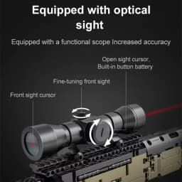 New City Technical Police Military Weapon Sniper Rifle Building Blocks AWM For Assault Rifle Brick Toy for Kids Christmas Gifts