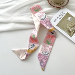 New luxury Brand Model Small Silk Scarf Women Hair Band Bag Handbag Handle Ribbon Scarf Band Neck Scarves Neckerchief