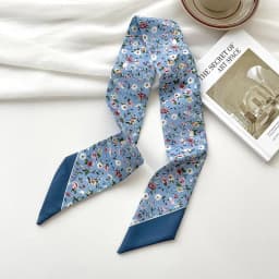 New luxury Brand Model Small Silk Scarf Women Hair Band Bag Handbag Handle Ribbon Scarf Band Neck Scarves Neckerchief