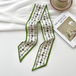 New luxury Brand Model Small Silk Scarf Women Hair Band Bag Handbag Handle Ribbon Scarf Band Neck Scarves Neckerchief