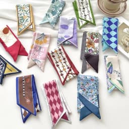 New luxury Brand Model Small Silk Scarf Women Hair Band Bag Handbag Handle Ribbon Scarf Band Neck Scarves Neckerchief