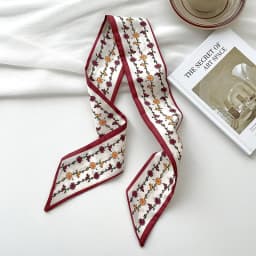 New luxury Brand Model Small Silk Scarf Women Hair Band Bag Handbag Handle Ribbon Scarf Band Neck Scarves Neckerchief