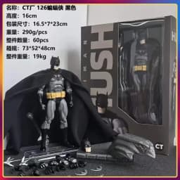 In Stock CT Toys Batman Hush Blue Version Mafex 105 Black Version Dc Bat Man Anime Action Figure Figurine Model Statue Toys Gift
