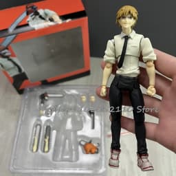Figma 586 Chainsaw Man Action Figure SHF Denji Katana Man Anime Model Doll Statue Joint Movable Movie Toys Gifts