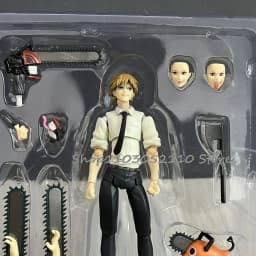 Figma 586 Chainsaw Man Action Figure SHF Denji Katana Man Anime Model Doll Statue Joint Movable Movie Toys Gifts