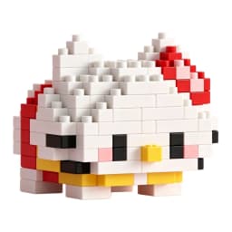 Sanrio Anime Building Blocks Kawaii Hello Kitty Kuromi MyMelody Cinnamoroll Diamond Building Blocks Doll Toy Kids Birthday Gift