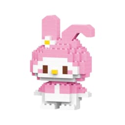 Sanrio Anime Building Blocks Kawaii Hello Kitty Kuromi MyMelody Cinnamoroll Diamond Building Blocks Doll Toy Kids Birthday Gift