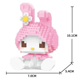 Sanrio Anime Building Blocks Kawaii Hello Kitty Kuromi MyMelody Cinnamoroll Diamond Building Blocks Doll Toy Kids Birthday Gift