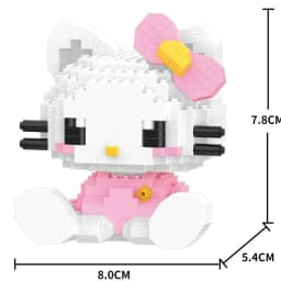 Sanrio Anime Building Blocks Kawaii Hello Kitty Kuromi MyMelody Cinnamoroll Diamond Building Blocks Doll Toy Kids Birthday Gift