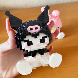Sanrio Anime Building Blocks Kawaii Hello Kitty Kuromi MyMelody Cinnamoroll Diamond Building Blocks Doll Toy Kids Birthday Gift