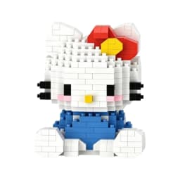 Sanrio Anime Building Blocks Kawaii Hello Kitty Kuromi MyMelody Cinnamoroll Diamond Building Blocks Doll Toy Kids Birthday Gift