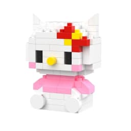 Sanrio Anime Building Blocks Kawaii Hello Kitty Kuromi MyMelody Cinnamoroll Diamond Building Blocks Doll Toy Kids Birthday Gift
