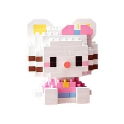 Sanrio Anime Building Blocks Kawaii Hello Kitty Kuromi MyMelody Cinnamoroll Diamond Building Blocks Doll Toy Kids Birthday Gift