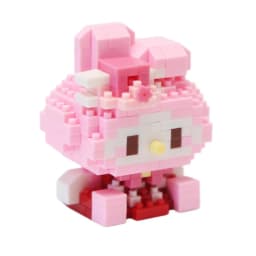 Sanrio Anime Building Blocks Kawaii Hello Kitty Kuromi MyMelody Cinnamoroll Diamond Building Blocks Doll Toy Kids Birthday Gift
